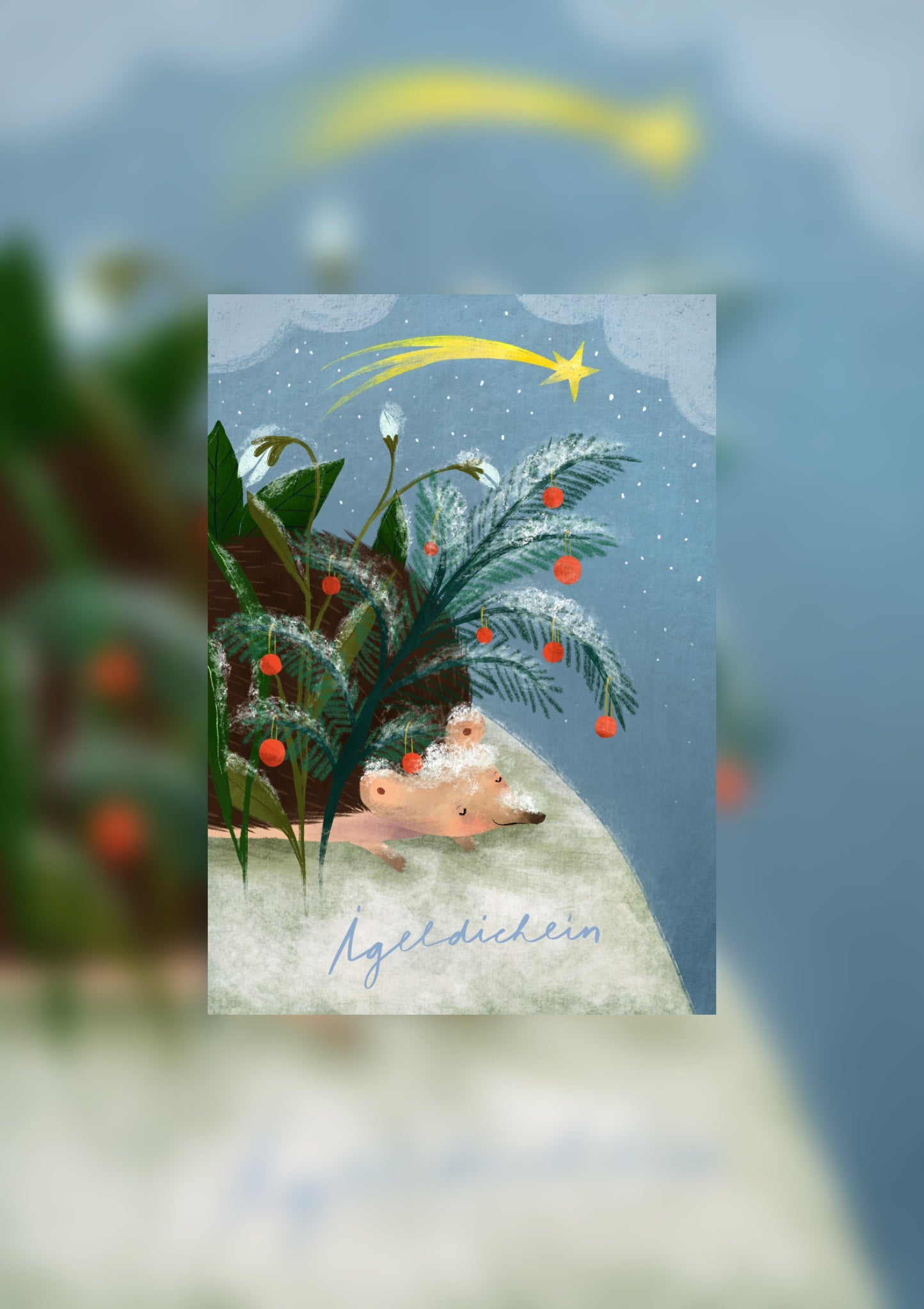 Winterprint A4 "igeldichein"
